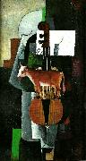 cow and violin, Kazimir Malevich